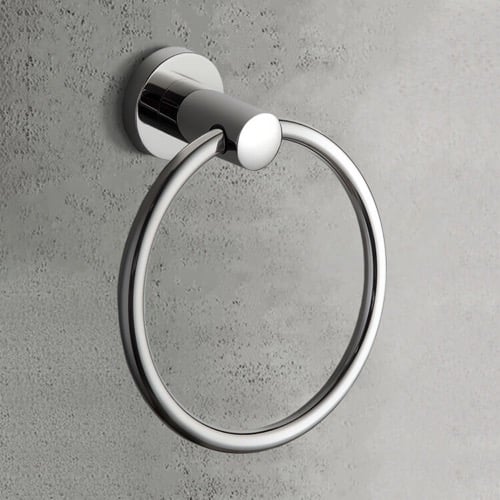 Modern Round Chrome Towel Ring Nameeks NCB99